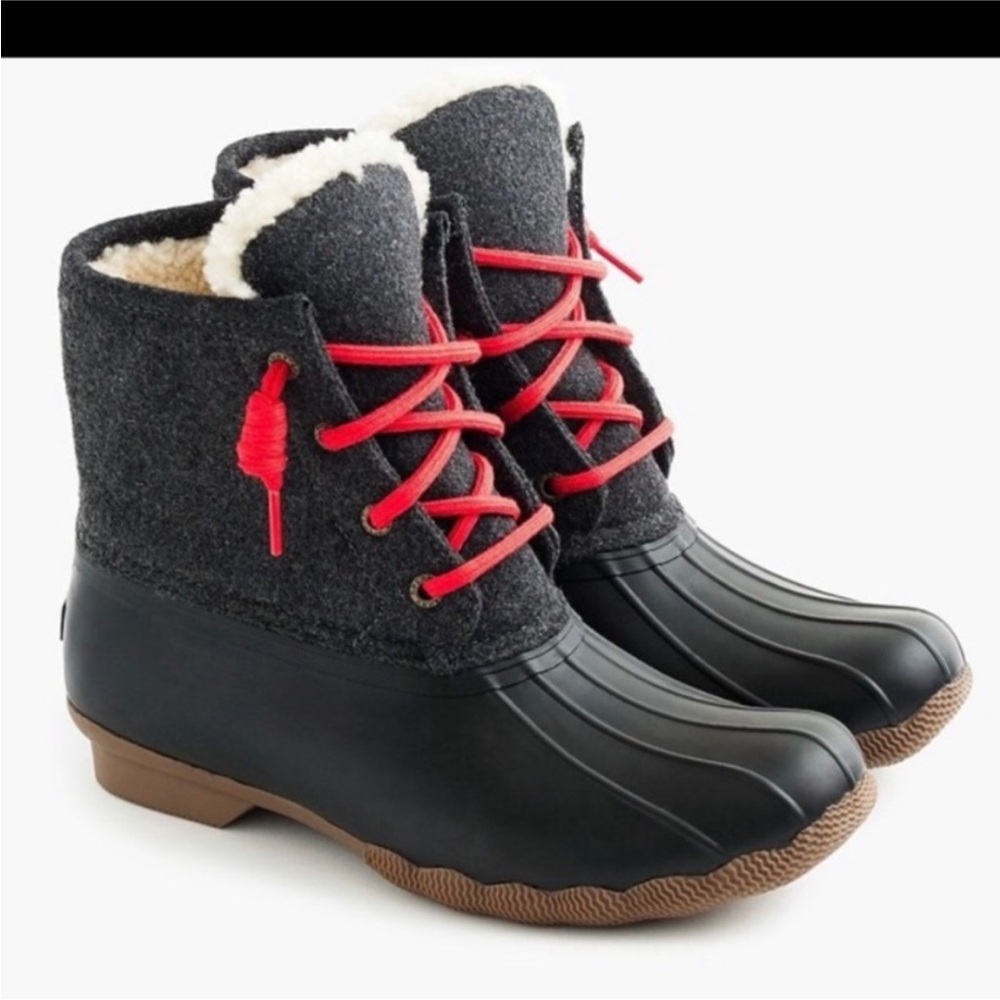 Sperry for J. Crew shearwater flannel boots